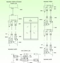 Cửa lùa hệ 888