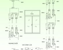 Cửa lùa hệ 888