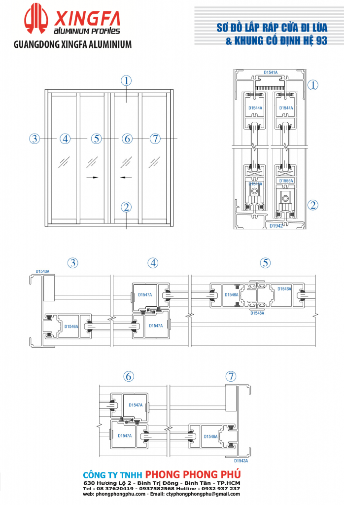 CỬA ĐI LÙA 93