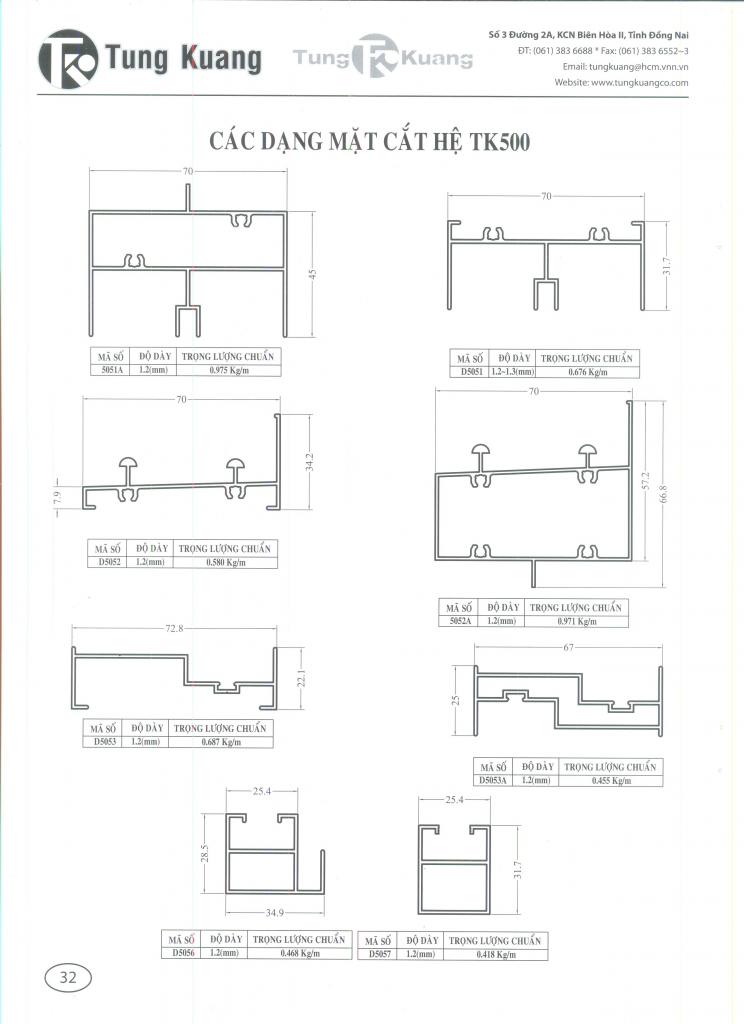 Cửa sổ lùa 500